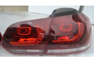Задние фонари на Volkswagen Golf 6 красные